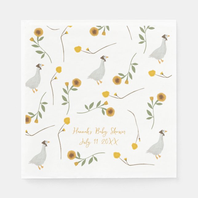 Serviette En Papier Mère Goose Nursery Rhyme Tournesol (Devant)