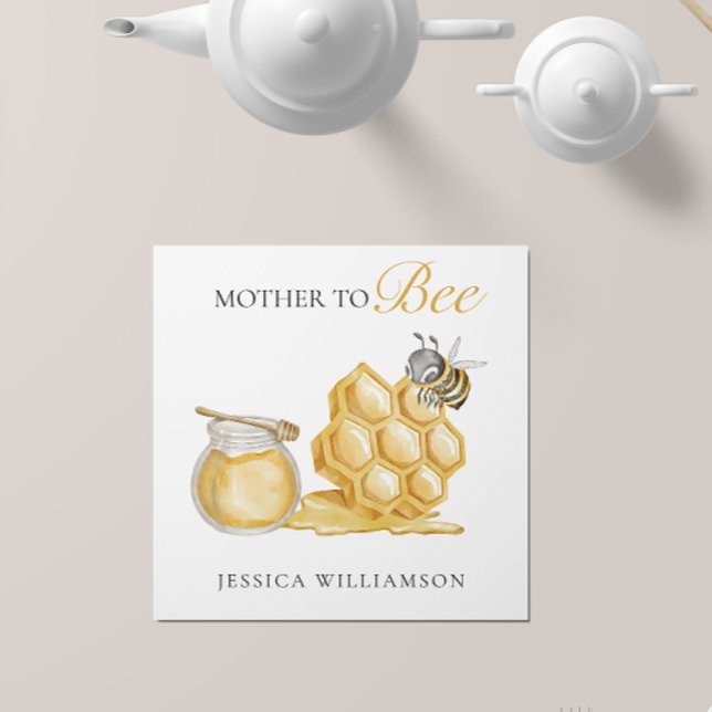 Serviette En Papier Mère pour être neutre baby shower minimal (Créateur téléchargé)