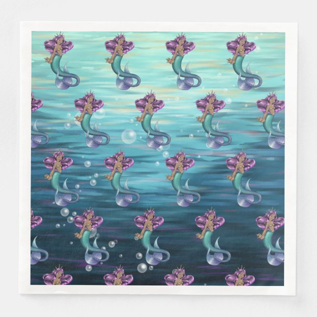 Serviette En Papier Mermaid Iole (Devant)