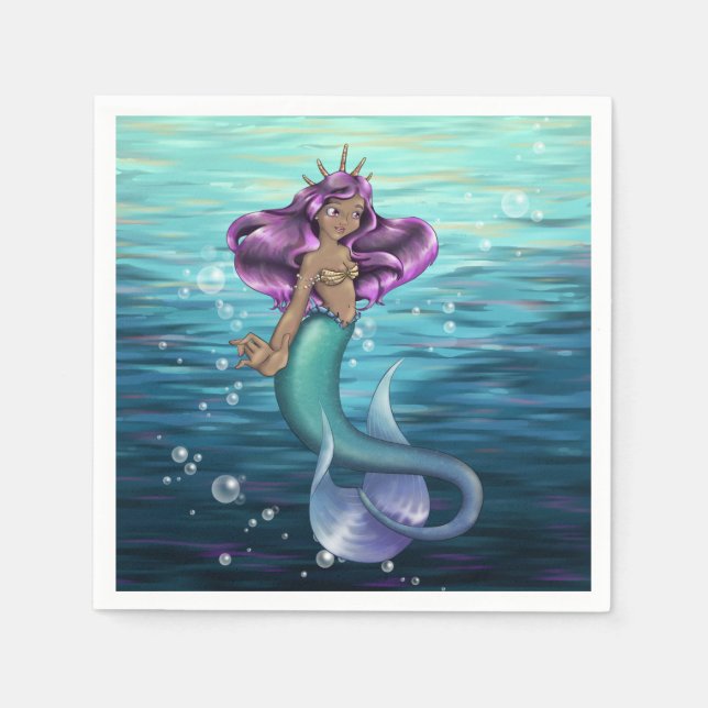 Serviette En Papier Mermaid Iole (Devant)