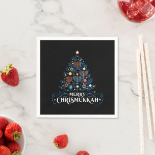Serviette En Papier Merry Chrismukkah Jewish Holiday Hanoukka