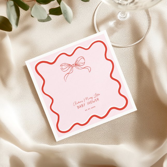 Serviette En Papier Merry Little Baby Shower Hand Drawn Christmas (Créateur téléchargé)