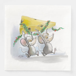 Serviette En Papier Merry Mice Mic & Mac Holiday Paper Napkin