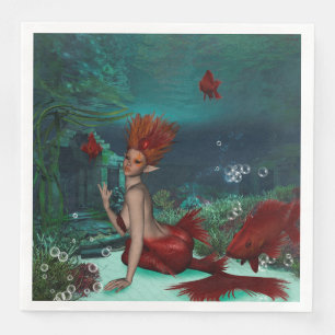 Serviette En Papier Merveilleuse sirène