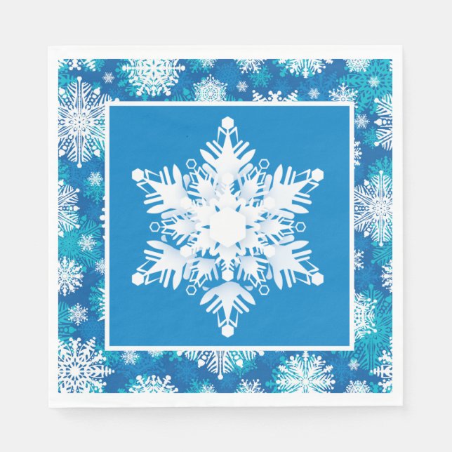 Serviette En Papier Merveilleux Hiver (Devant)