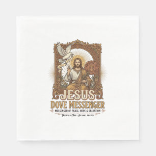 Serviette En Papier Messager Jésus Colombe Messager Jésus Colombe Chré