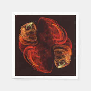 Serviette En Papier Métamorphose Art Abstrait