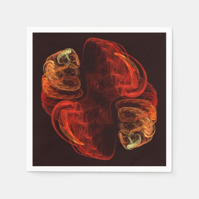 Serviette En Papier Métamorphose Art Abstrait (Devant)