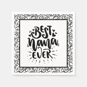 Serviette En Papier Mete Meilleure Nana Fête des Mères
