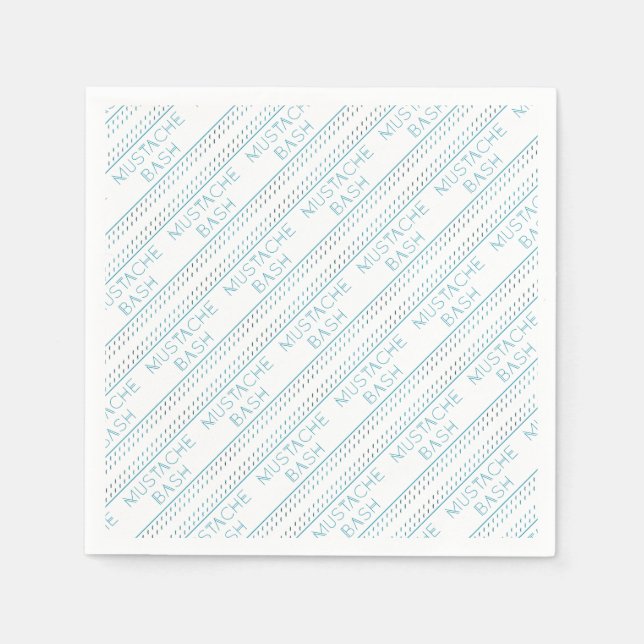 Serviette En Papier Métro Mustache Bash (Devant)