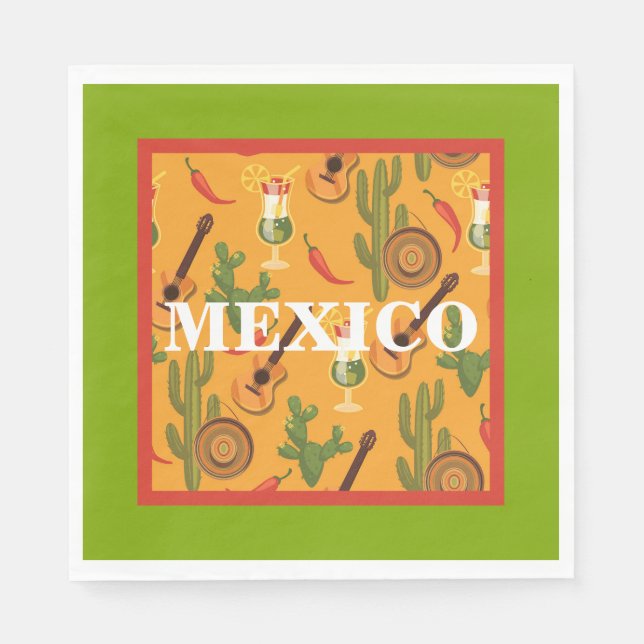 Serviette En Papier mexicain (Devant)