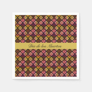 Serviette En Papier mexicain Dia de los Muertos personnalisable