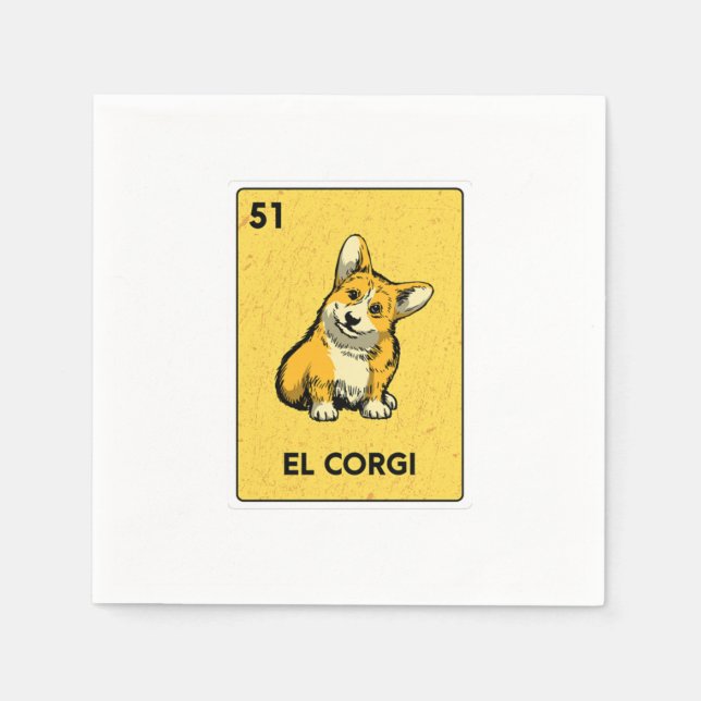 Serviette En Papier Mexican Lottery Bingo Gamer Card Casino (Devant)