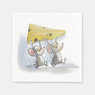 Serviette En Papier Mic et Mac qui apportent le fromage