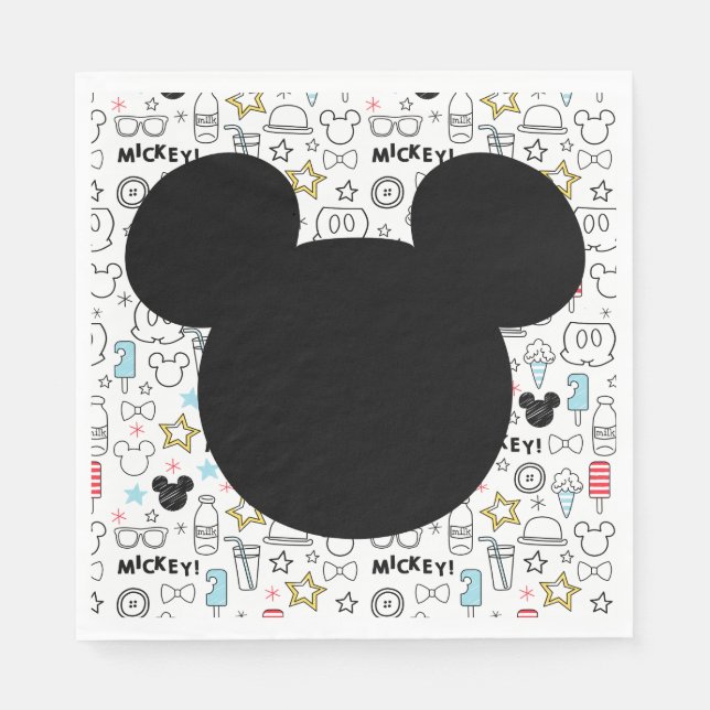 Serviette En Papier Mickey Mouse Fun Birthday party napkin (Devant)