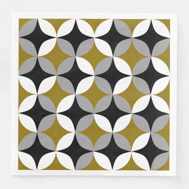 Serviette en papier Midcentury Mod (Devant)