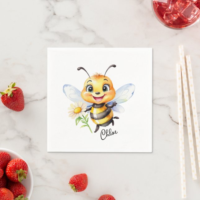 Serviette En Papier Miel Bee (En situation)