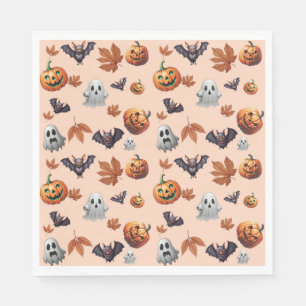 Serviette En Papier Mignon Halloween automne épouvantable