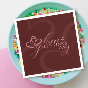 Serviette En Papier Mignon Minimaliste Moderne Chic Crème Script Galen