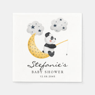 Serviette En Papier Mignon panda à l'aquarelle Twinkle Twinkle Baby Sh
