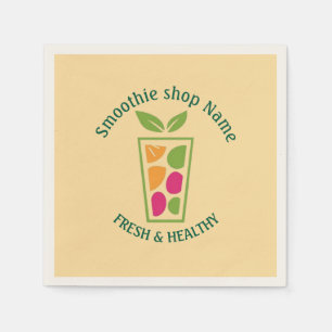 Serviette En Papier Mignon yaourt sucré Smoothies fruit bar à jus maga