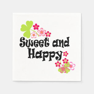 Serviette En Papier Mignonne et heureuse