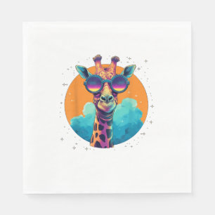 Serviette En Papier Mignonne Giraffe Hommes Femmes Enfants _1