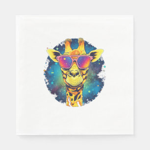 Serviette En Papier Mignonne Giraffe Hommes Femmes Enfants _2