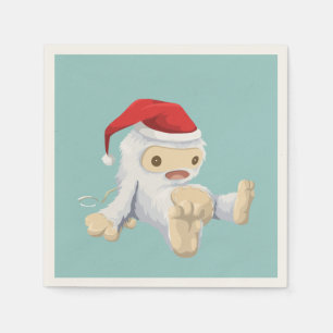 Serviette En Papier Mignonne poupée de jouets de Noël Yeti