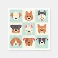 Mignonne race chien bleu clair motif