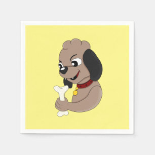 Serviette En Papier Mignonne serviettes de dessin pour chien de chiot