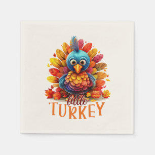 Serviette En Papier Mignonne Turquie Thanksgiving