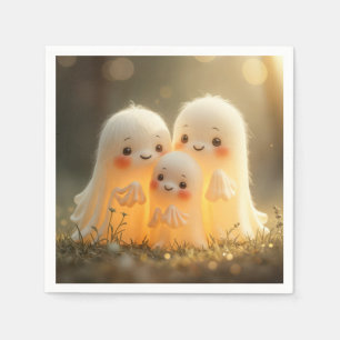 Serviette En Papier Mignons Fantômes d'Halloween