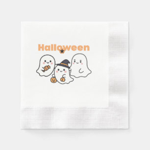 Serviette En Papier Mignons mouchoirs en papier Halloween fantôme - Mi