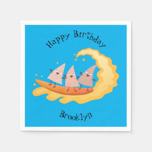 Serviette En Papier Mignons nachos chips de maïs surf