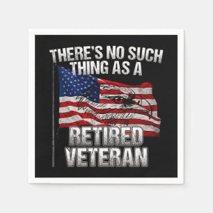 Serviette En Papier Militaire - Ce n'est pas un vétéran à la retraite