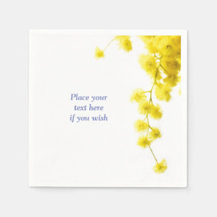 Serviette En Papier Mimosa