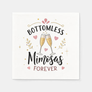 Serviette En Papier Mimosas à volonté pour toujours Serviettes - Fête