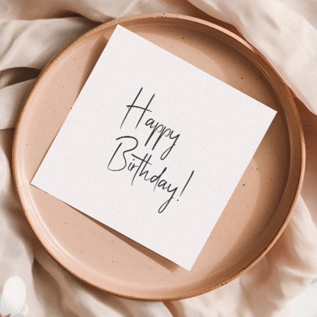 Serviette En Papier Mini-genre Neutre Joyeux anniversaire (Créateur téléchargé)