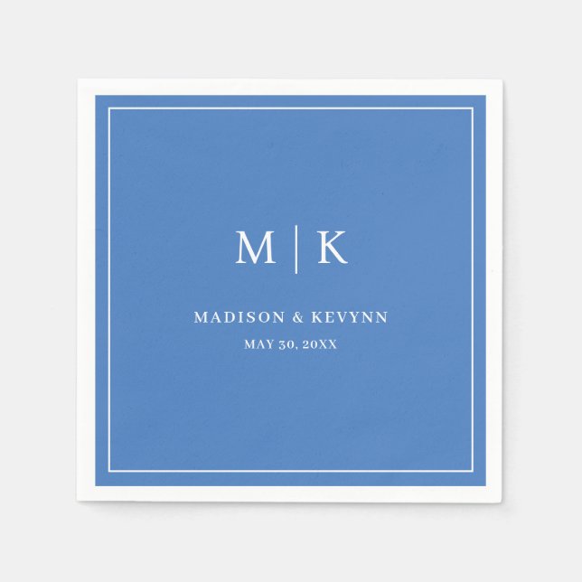 Serviette En Papier Minimal et chic | Napkins Mariage (Devant)