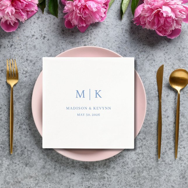 Serviette En Papier Minimal et chic | Napkins Mariage (Créateur téléchargé)