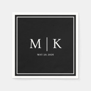 Serviette En Papier Minimal et chic   Napkins Mariage