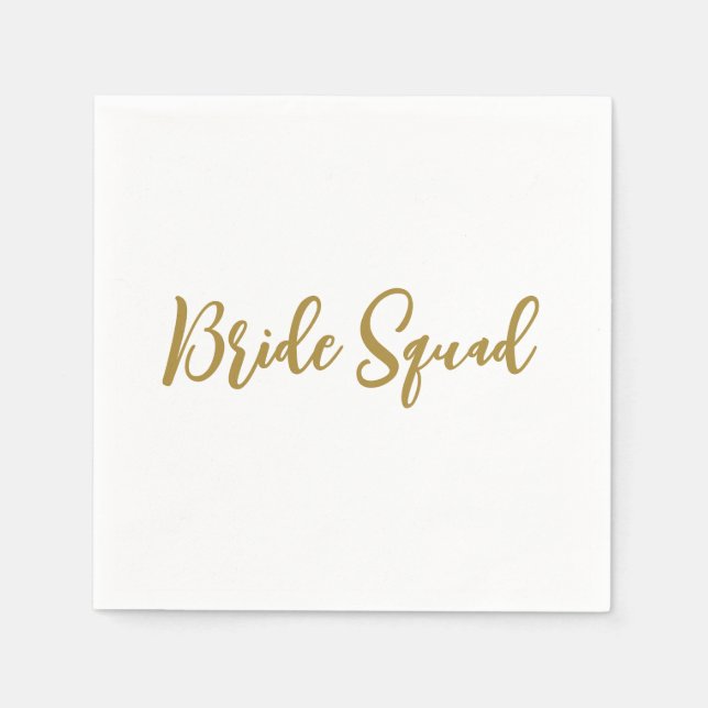 Serviette En Papier minimale add your name text bridesmaid gijd (Devant)