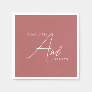 Serviette En Papier Minimaliste Chic Élégant Calligraphie Script Maria