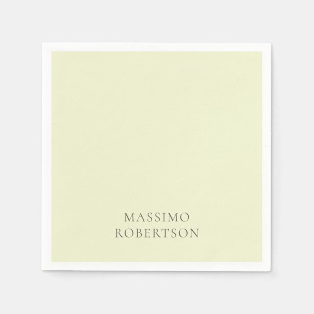 Serviette En Papier Minimaliste Moderne Simple  (Devant)