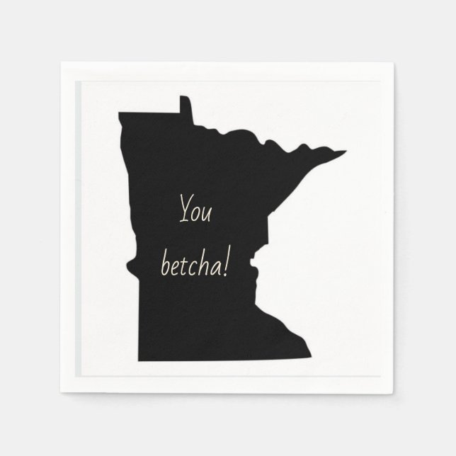 Serviette En Papier Minnesota personnalisable Vous Betcha Napkins (Devant)