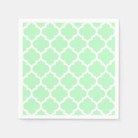 Mint Blanc Marocain Quatrefoil Motif #5