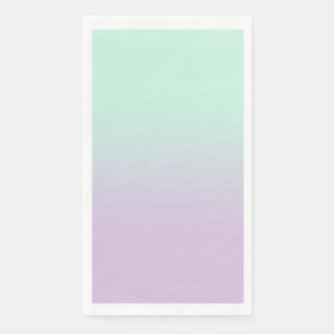 Serviette En Papier Mint Esthétique Pastel Et Ombre Gradient Lilac