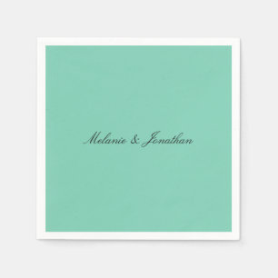 Serviette En Papier Mint Pastel