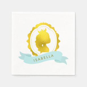 Serviette En Papier Mint Princess Cameo Anniversaire